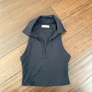 Babaton Collared Crop Tank